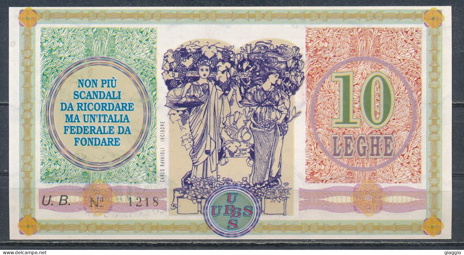 °°° ITALIA - BANCA UBBIESSE 10 LEGHE UNC °°° - Autres & Non Classés