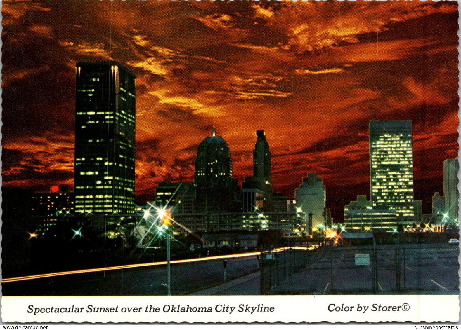 Oklahoma Oklahoma City Skyline At Sunset - Oklahoma City