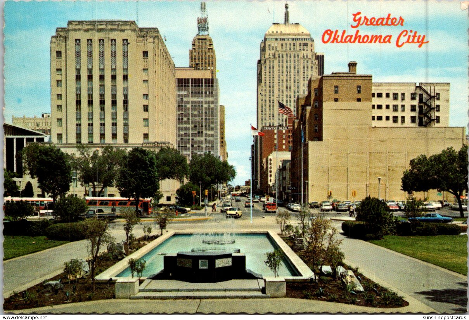 Oklahoma Oklahoma City Looking East On Park Avenue - Oklahoma City