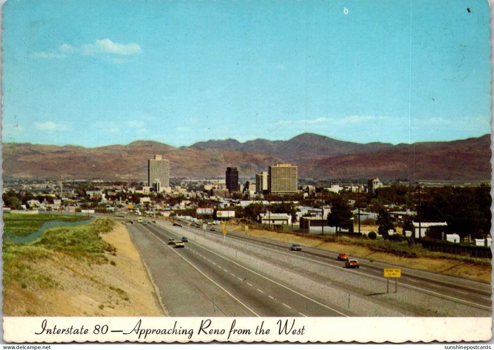Nevada Approaching Reno From The West On Interstate 80 - Reno
