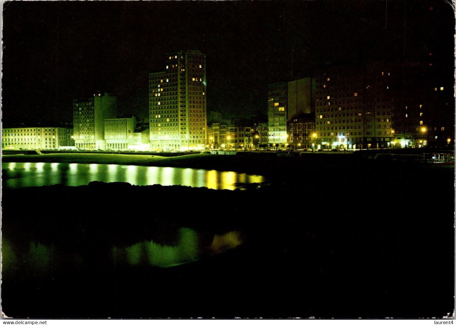 (2 Q 44) Spain - A Coruña (at Night) - La Coruña