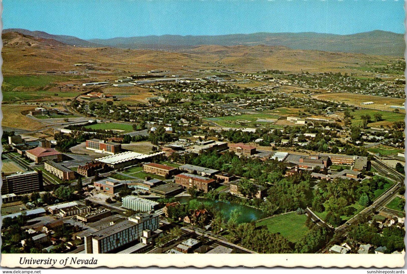 Nevada Reno Aerial View University Of Nevada - Reno