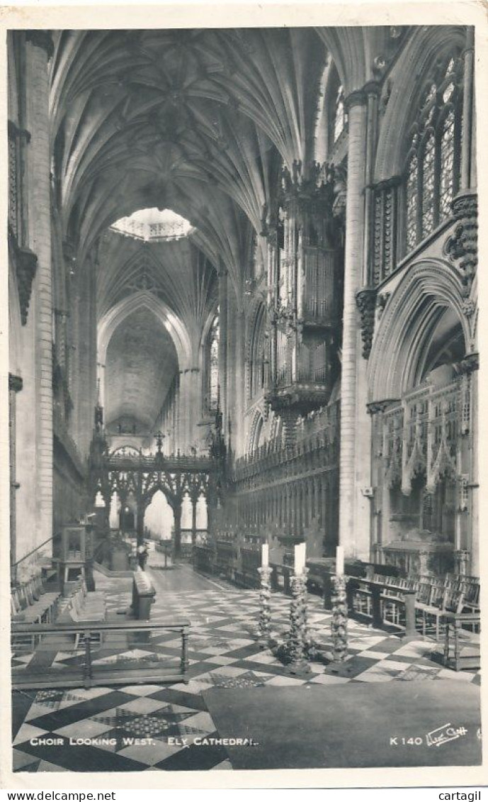 CPA ( Carte Photo)-24933 - Royaume Uni -  Ely -Cathedral -Choir Looking West-Envoi Gratuit - Ely