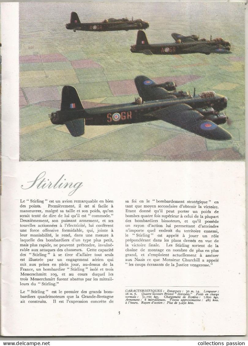 LES AVIONS BRITANNIQUES, Militaria , Leurs Exploits Dans La Guerre Aérienne, 4 Scans,  Frais Fr 4.95 E - Vliegtuig