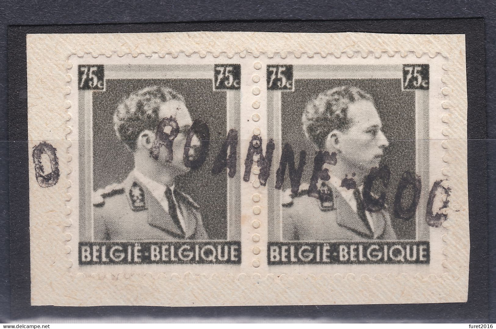N° 480  ROANNE COO Paire Paar GRIFFE DE FORTUNE  / Fragment - 1936-1957 Open Kraag