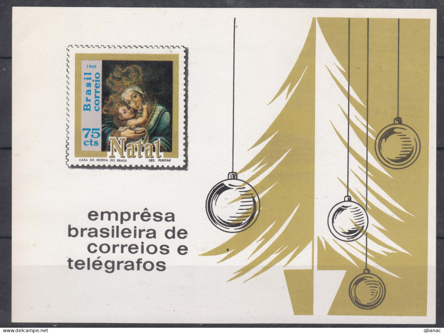 Brazil Brasil 1969 Mi#Block 25 Mint Never Hinged - Unused Stamps