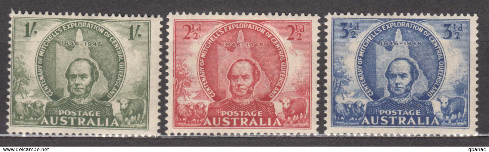 Australia 1946 Mi#176-178 Mint Never Hinged - Mint Stamps