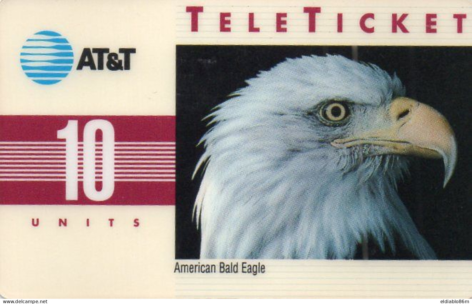 UNITED STATES - PREPAID - AT&T - TELETICKET - AMERICAN BALD EAGLE - GROUP 3 - GERMAN - AT&T