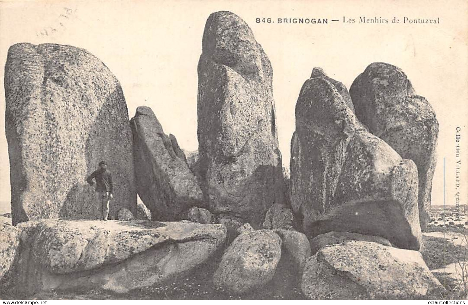 Brignogan       29           Les Menhirs De Pontuzval    N° 846     (voir Scan) - Brignogan-Plage