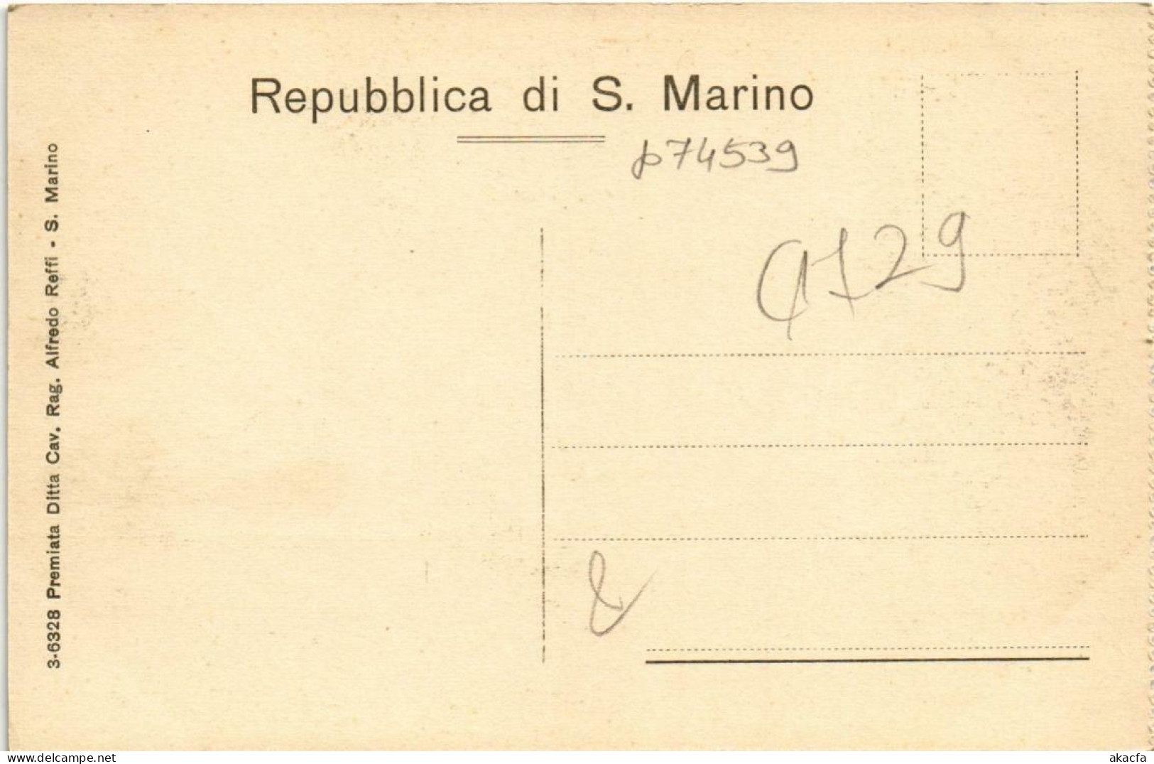 CPA Republica Di S. Marino SAN MARINO (801729) - San Marino