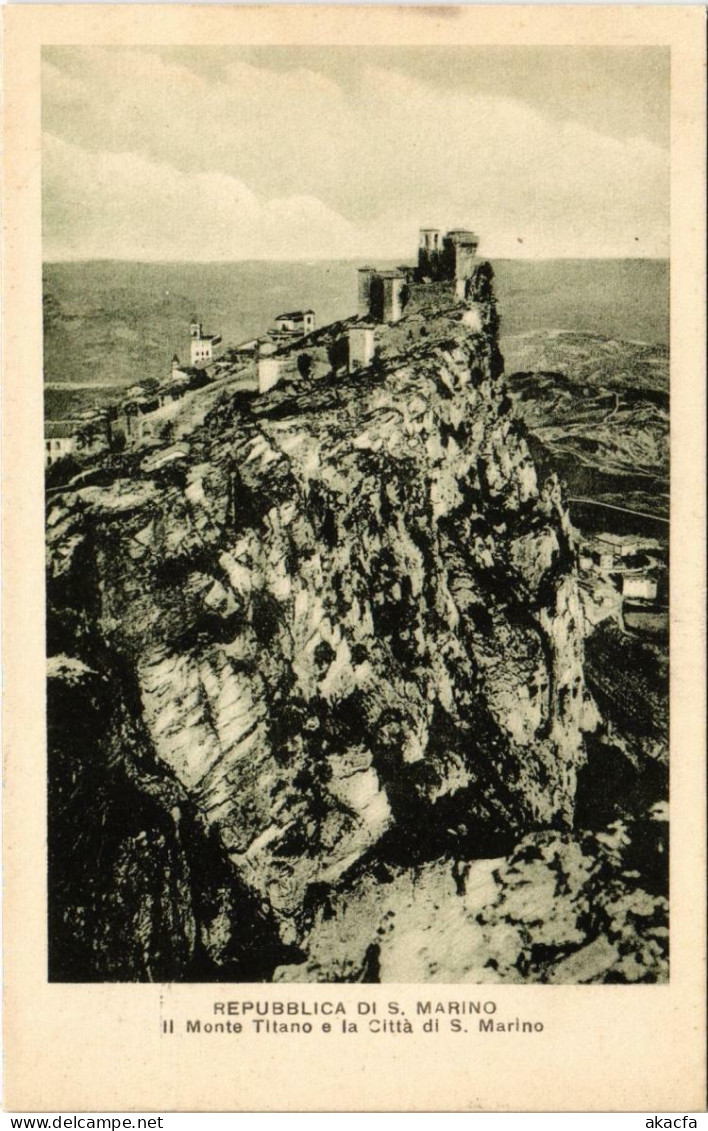 CPA Republica Di S. Marino Il Monte Titano E La Citta SAN MARINO (801927) - San Marino