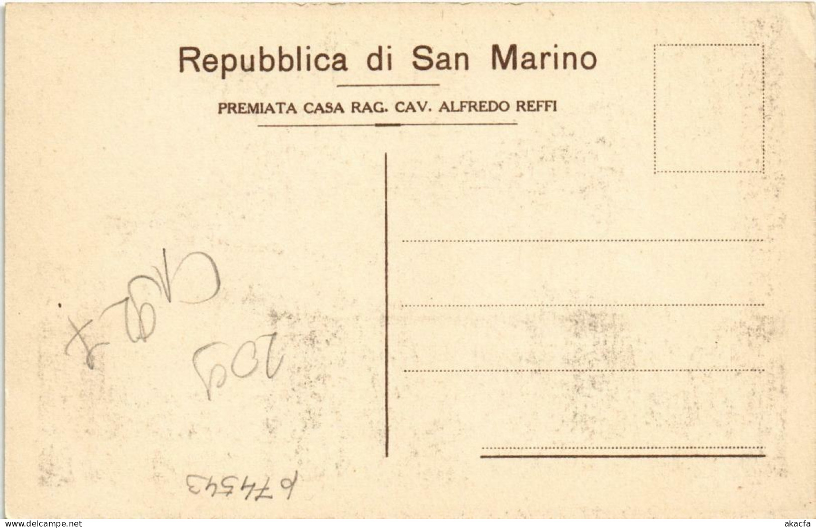 CPA Republica Di S. Marino Il Monte Titano E La Citta SAN MARINO (801927) - San Marino