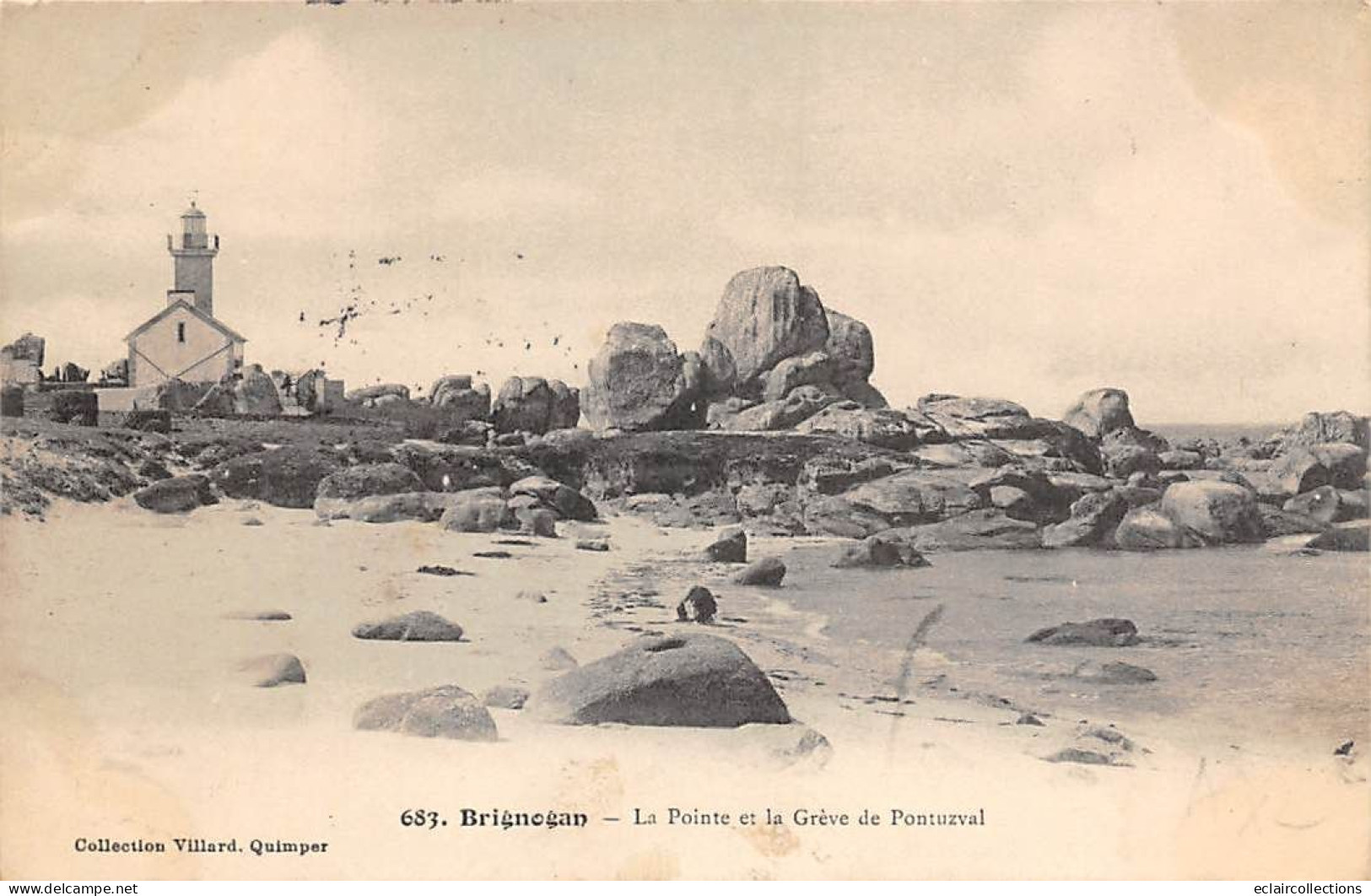 Brignogan       29          Pointe Et La Grève De  Pontuzval     - Phare -    (voir Scan) - Brignogan-Plage