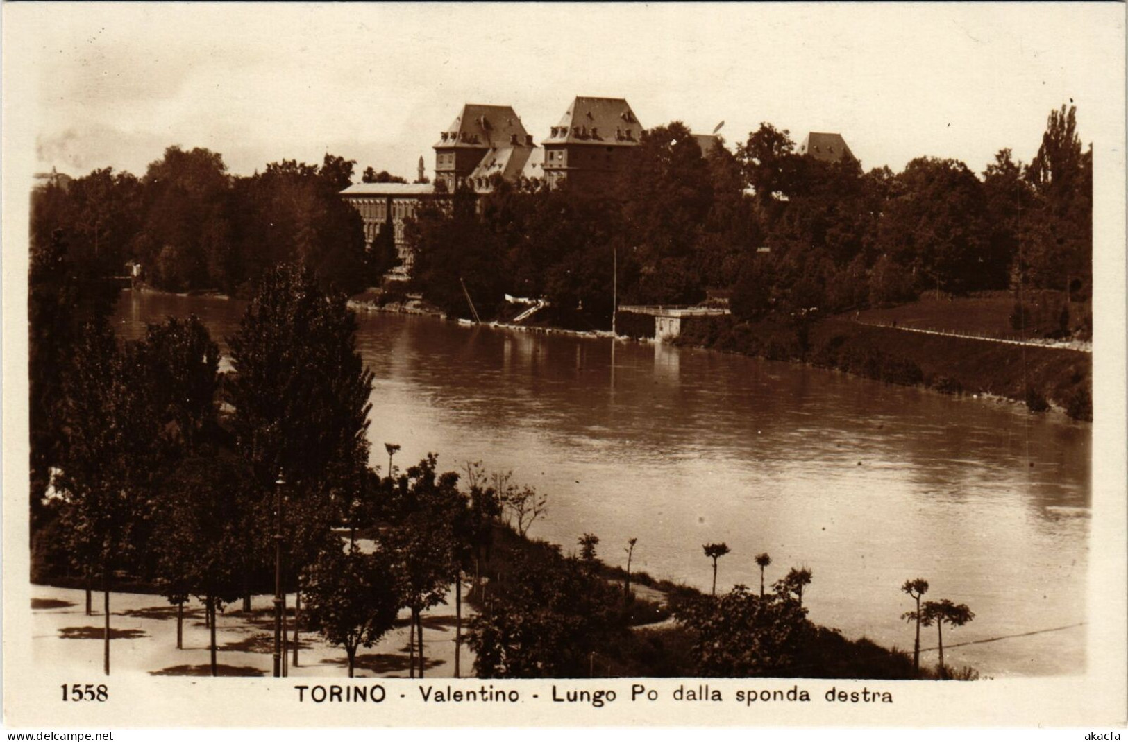 CPA Torino Valentino Lungo Po Dalla Sponda Destra ITALY (802897) - Castello Del Valentino