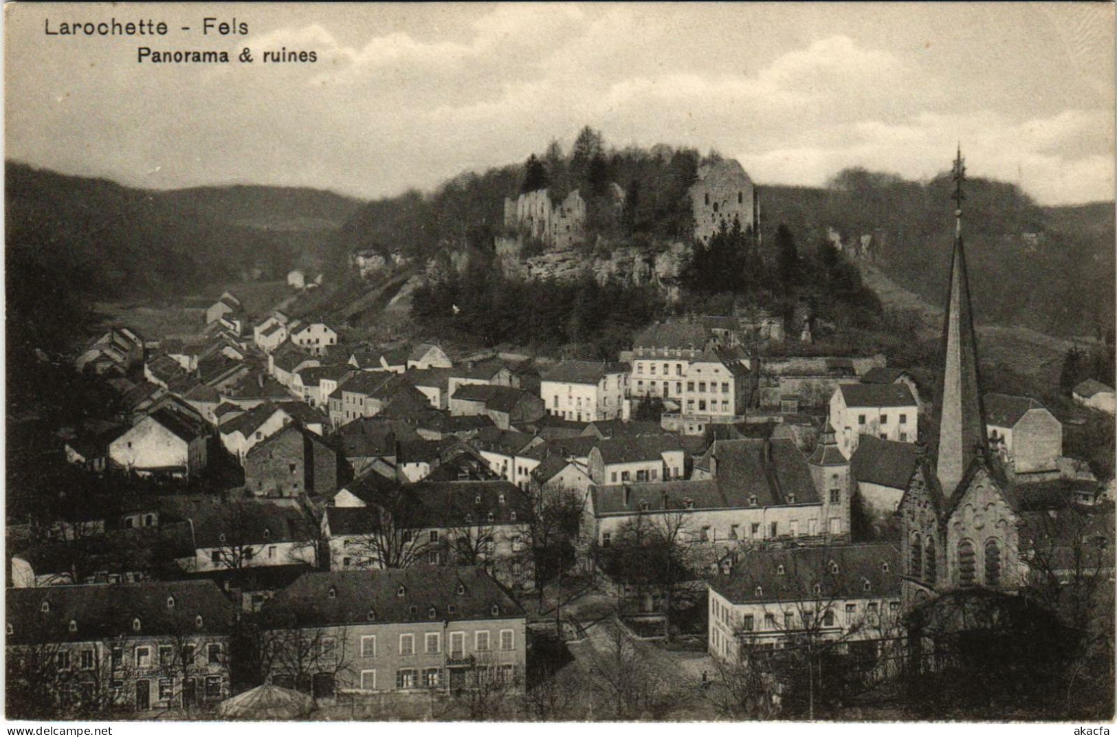 CPA AK La Rochette Fels Panorama & Ruines LUXEMBURG (803576) - Fels