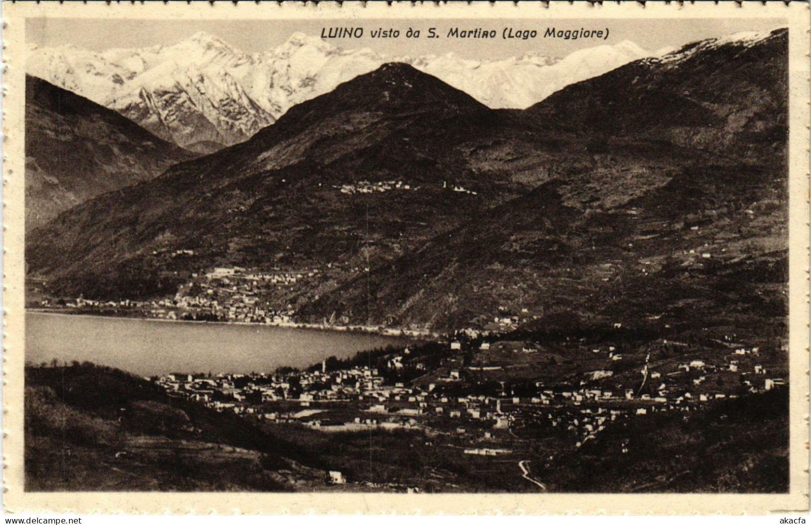 CPM Luino Visto Da S.Martiro Lago Maggiore ITALY (802803) - Luino