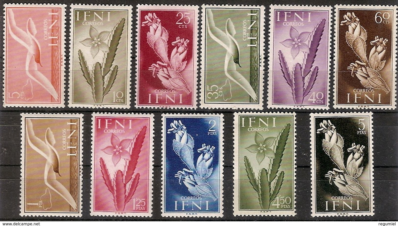 Ifni 103/113 * Flores.1954. Charnela - Ifni