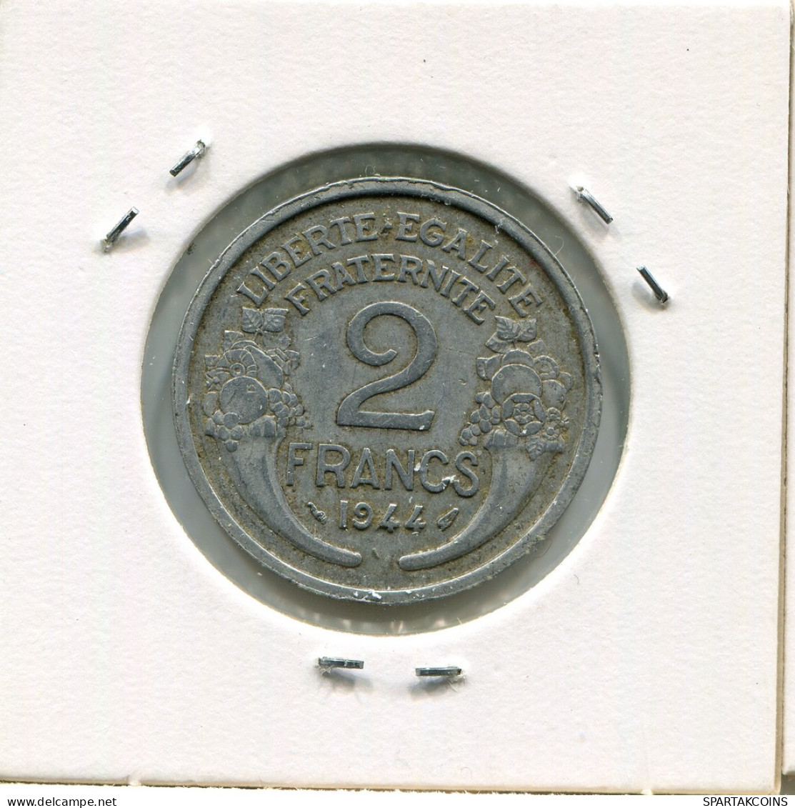 2 FRANCS 1944 FRANKREICH FRANCE Französisch Münze #AN982.D - 2 Francs