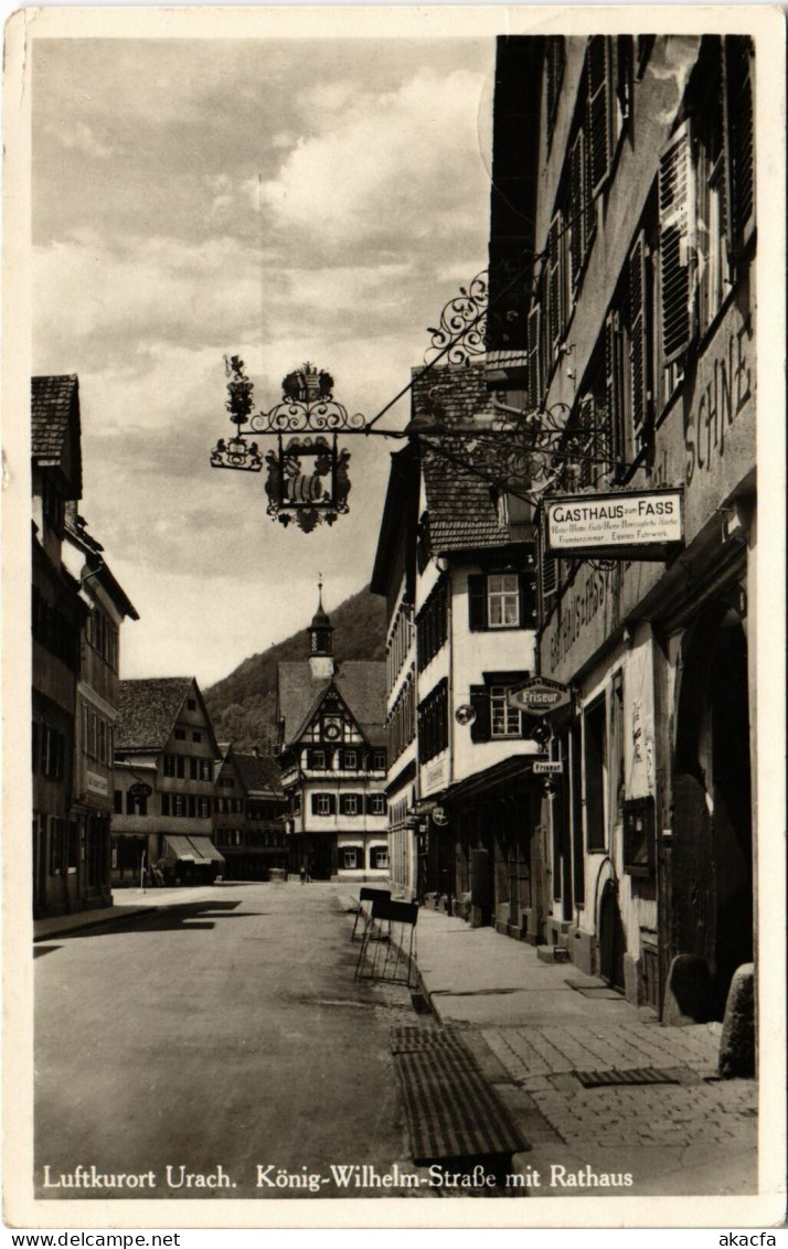 CPA AK Luftkurort URACH König-Wilhelm-Strasse Mit Rathaus GERMANY (862646) - Bad Urach