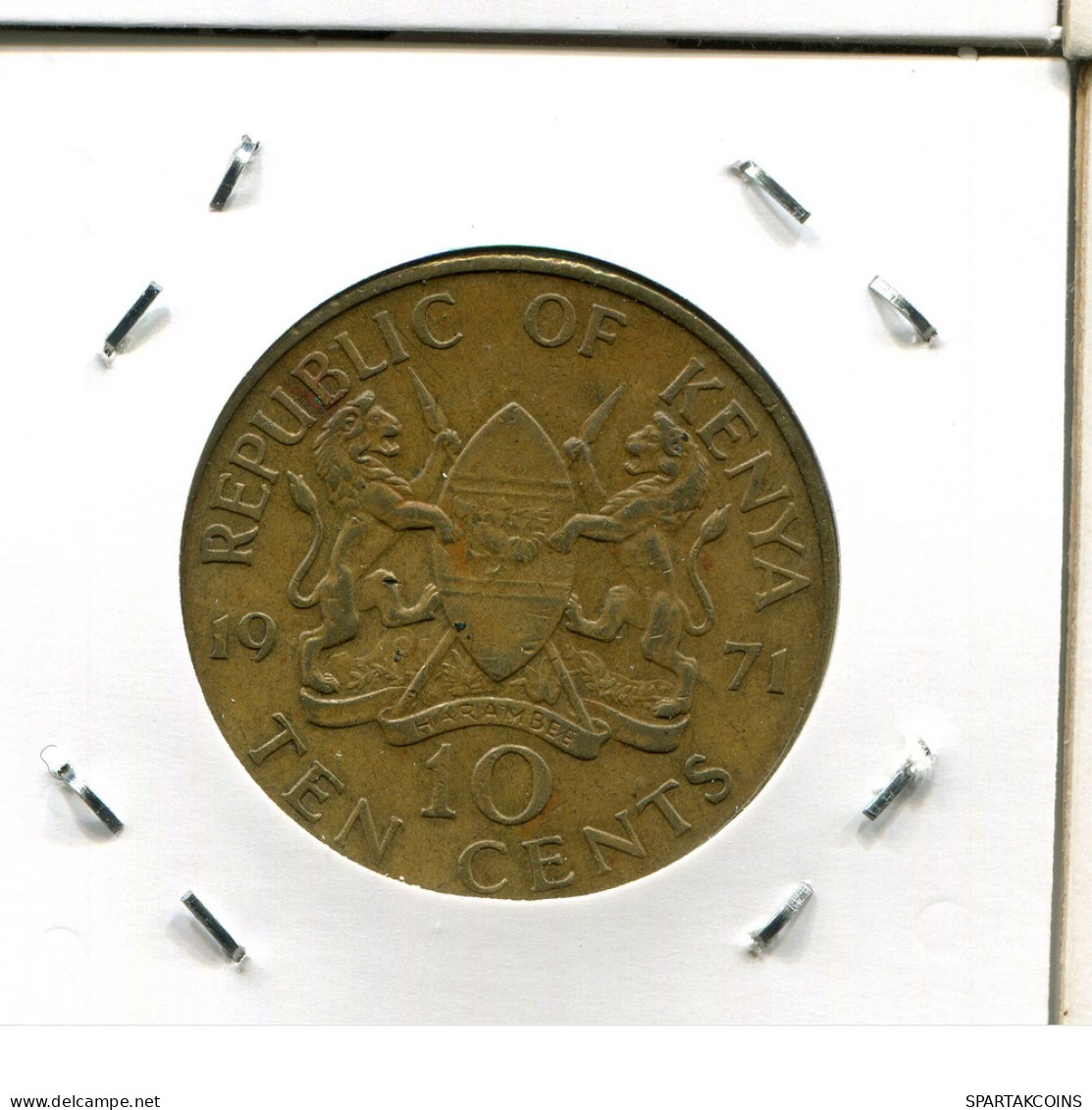 10 CENTS 1971 KENYA Coin #AN743.U - Kenia
