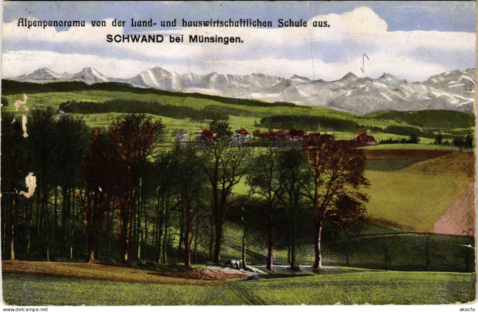 CPA AK SCWAND Bei Münsingen. Alpenpanorama GERMANY (862565) - Autres & Non Classés