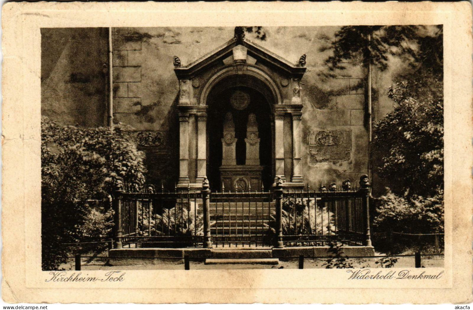 CPA AK KIRCHHEIM-TECK Widerhold-Denkmal GERMANY (862234) - Kirchheim