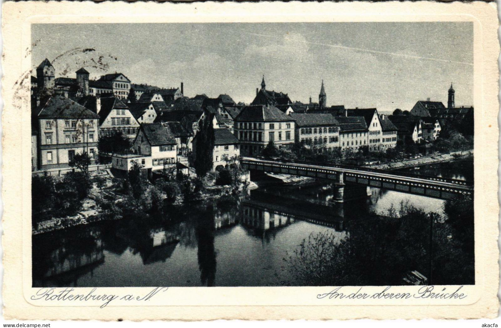 CPA AK ROTTENBURG A. N. An Der Oberen Brücke GERMANY (862306) - Rottenburg