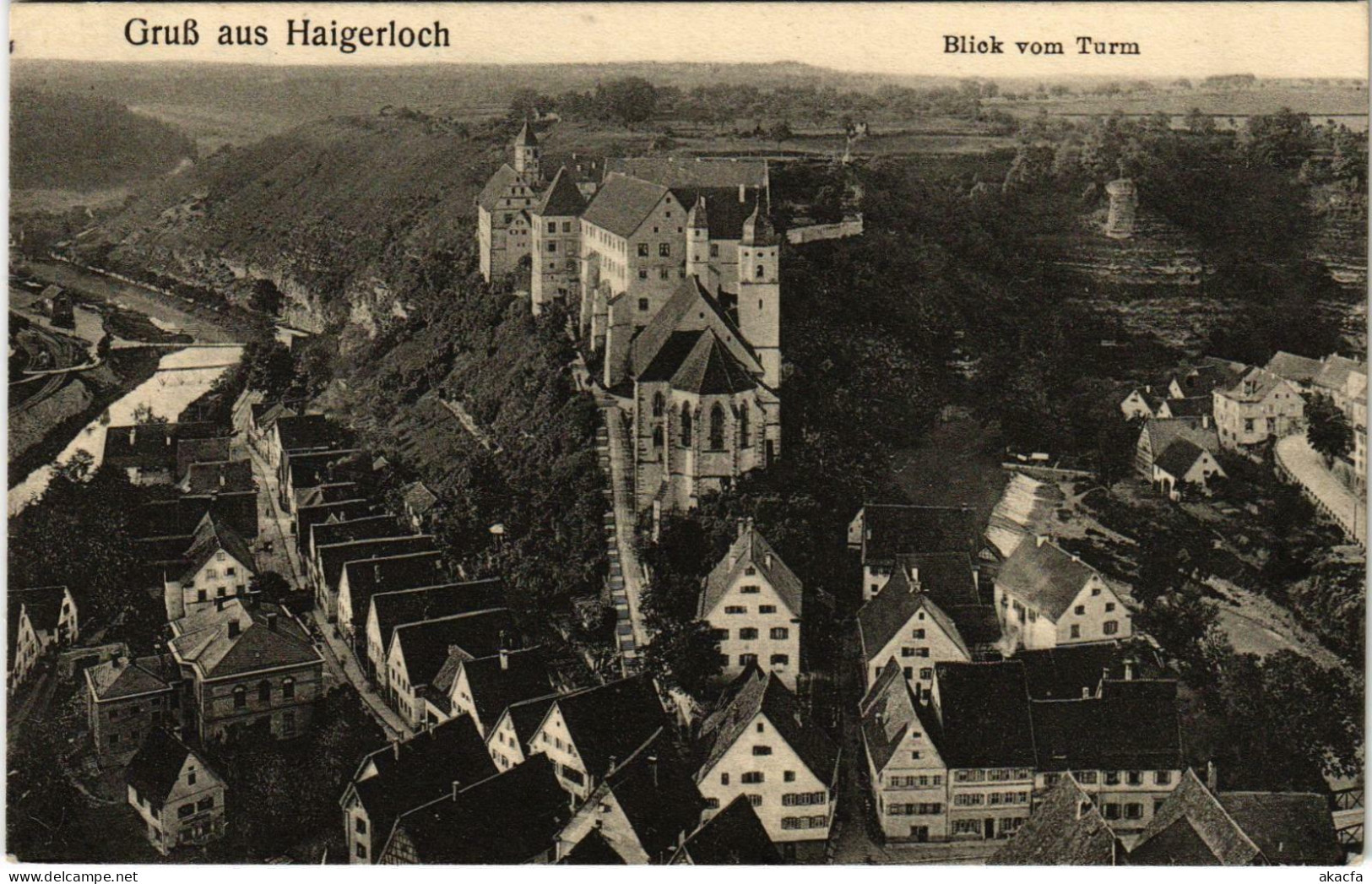 CPA AK Gruss Aus HAIGERLOCH Blick Vom Turm GERMANY (862043) - Haigerloch