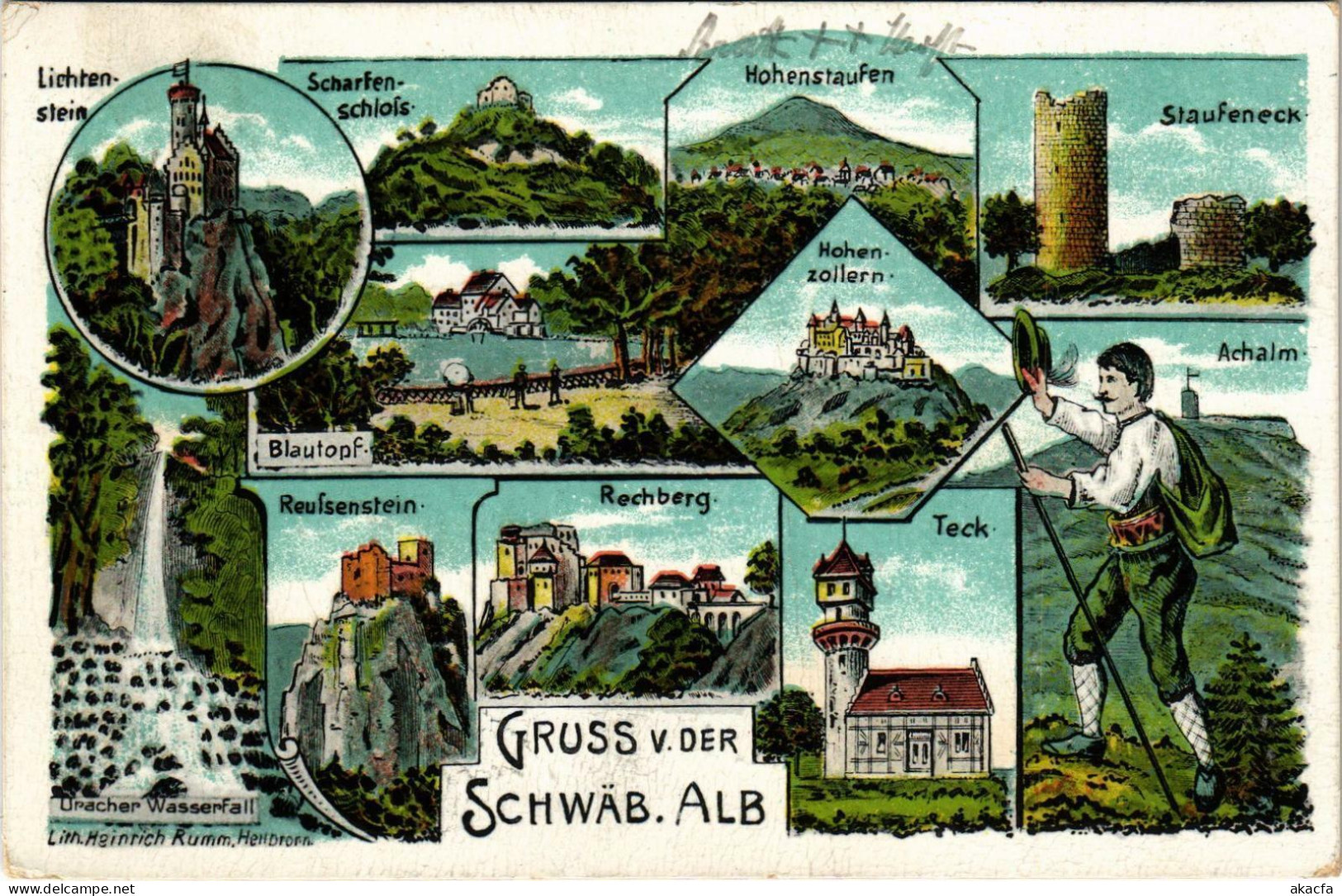 CPA AK Gruss V.d. Schwabische Alb GERMANY (862488) - Autres & Non Classés