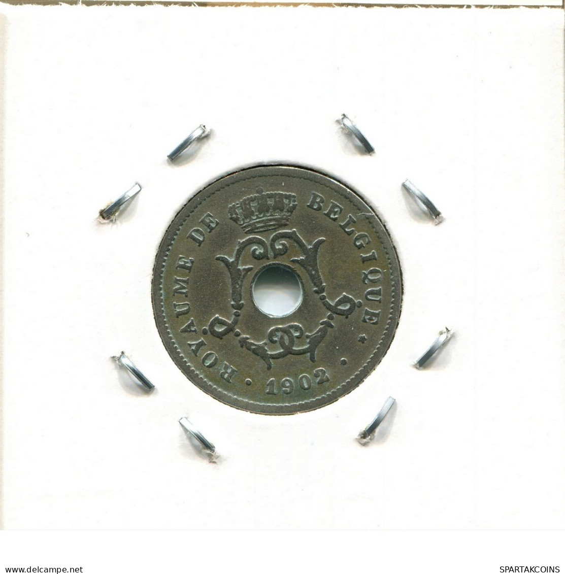10 CENTIMES 1902 FRENCH Text BÉLGICA BELGIUM Moneda #BA274.E - 10 Cents