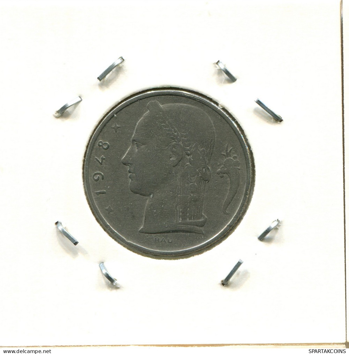 5 FRANCS 1948 DUTCH Text BÉLGICA BELGIUM Moneda #BA574.E - 5 Francs