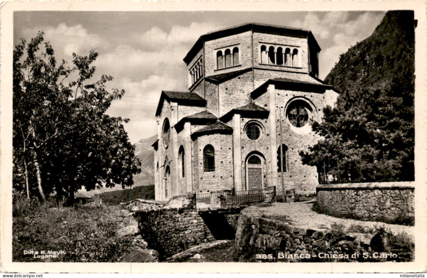 Biasca - Chiesa Di S. Carlo (985) * 10. 8. 1951 - Biasca