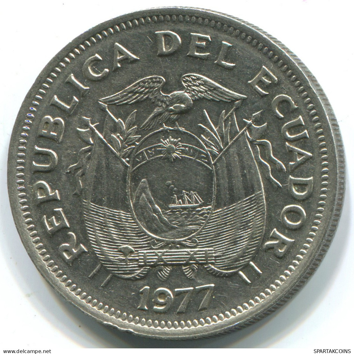 1 SUCRE 1977 ECUADOR Moneda #WW1179.E - Ecuador