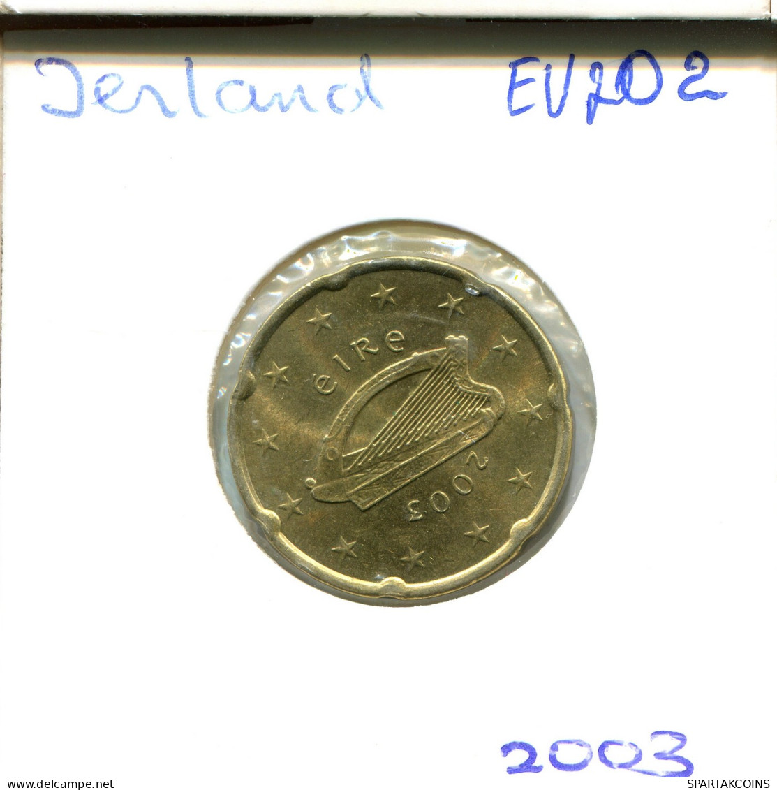 20 EURO CENTS 2003 IRLANDA IRELAND Moneda #EU202.E - Irlanda