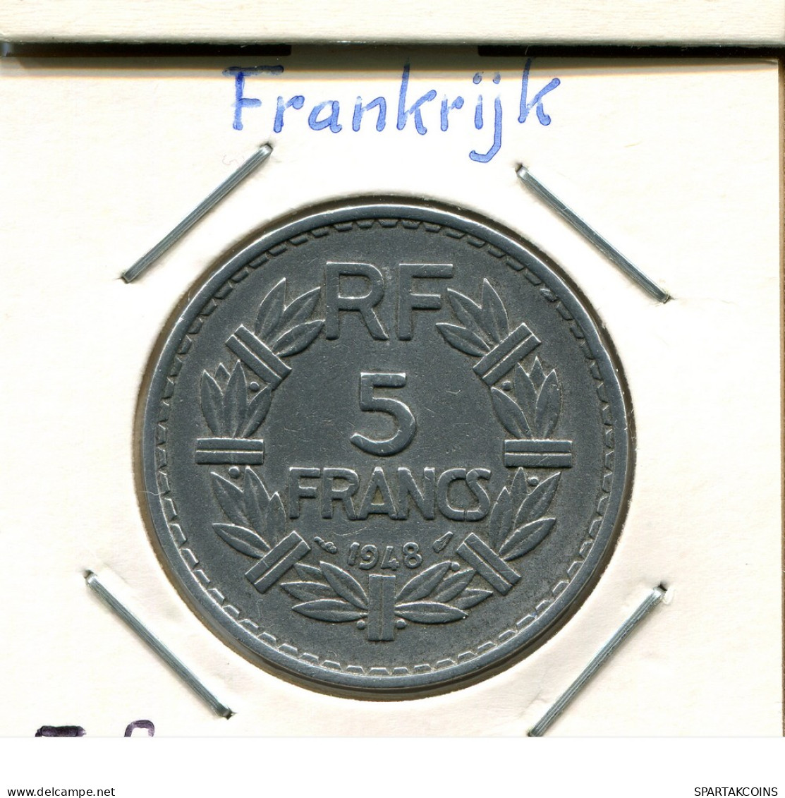 5 FRANCS 1948 FRANCIA FRANCE Moneda #AM371.E - 5 Francs