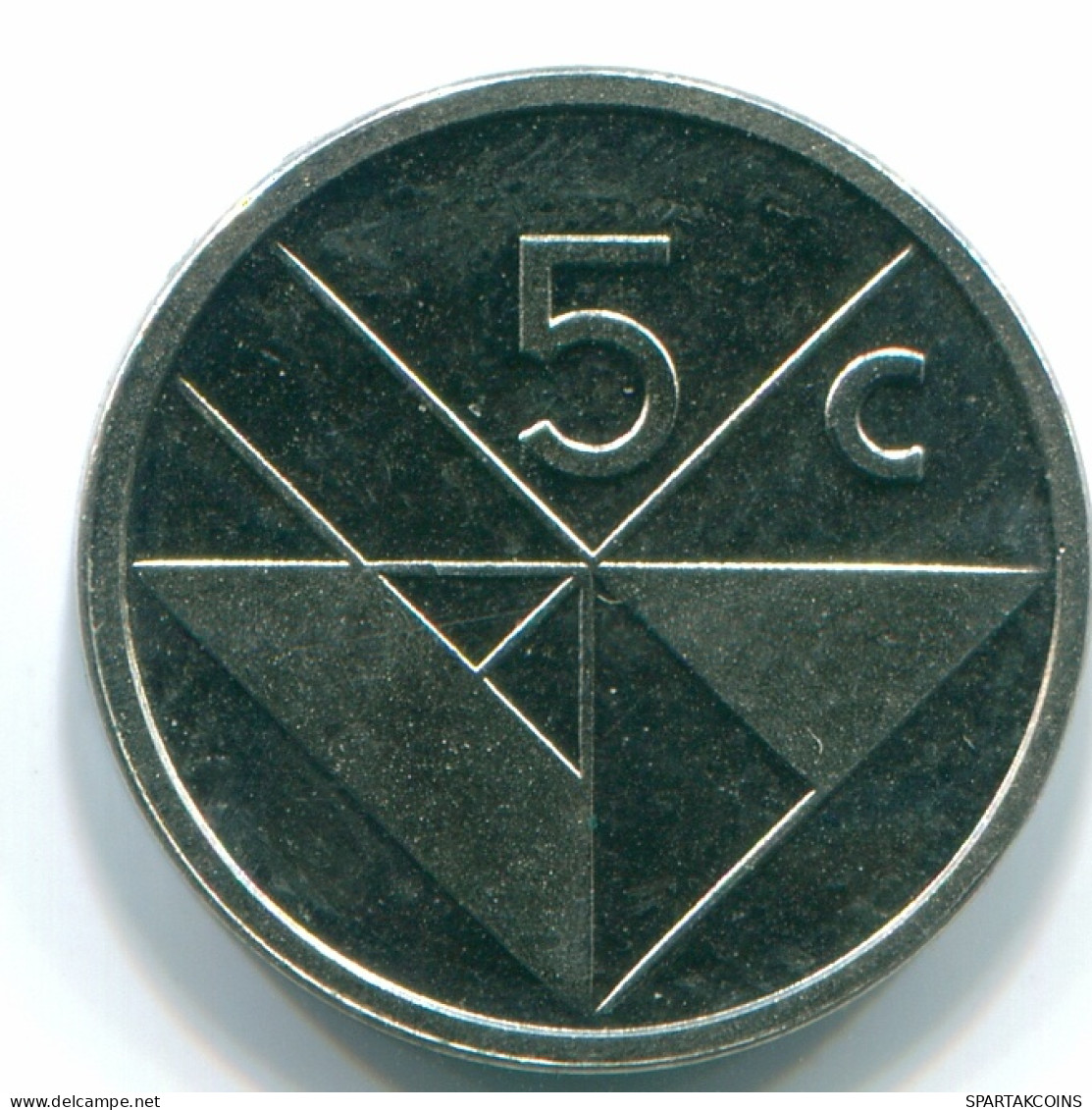 5 CENTS 1990 ARUBA (NIEDERLANDE NETHERLANDS) Nickel Koloniale Münze #S13619.D - Aruba