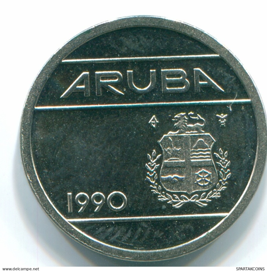 5 CENTS 1990 ARUBA (NIEDERLANDE NETHERLANDS) Nickel Koloniale Münze #S13619.D - Aruba