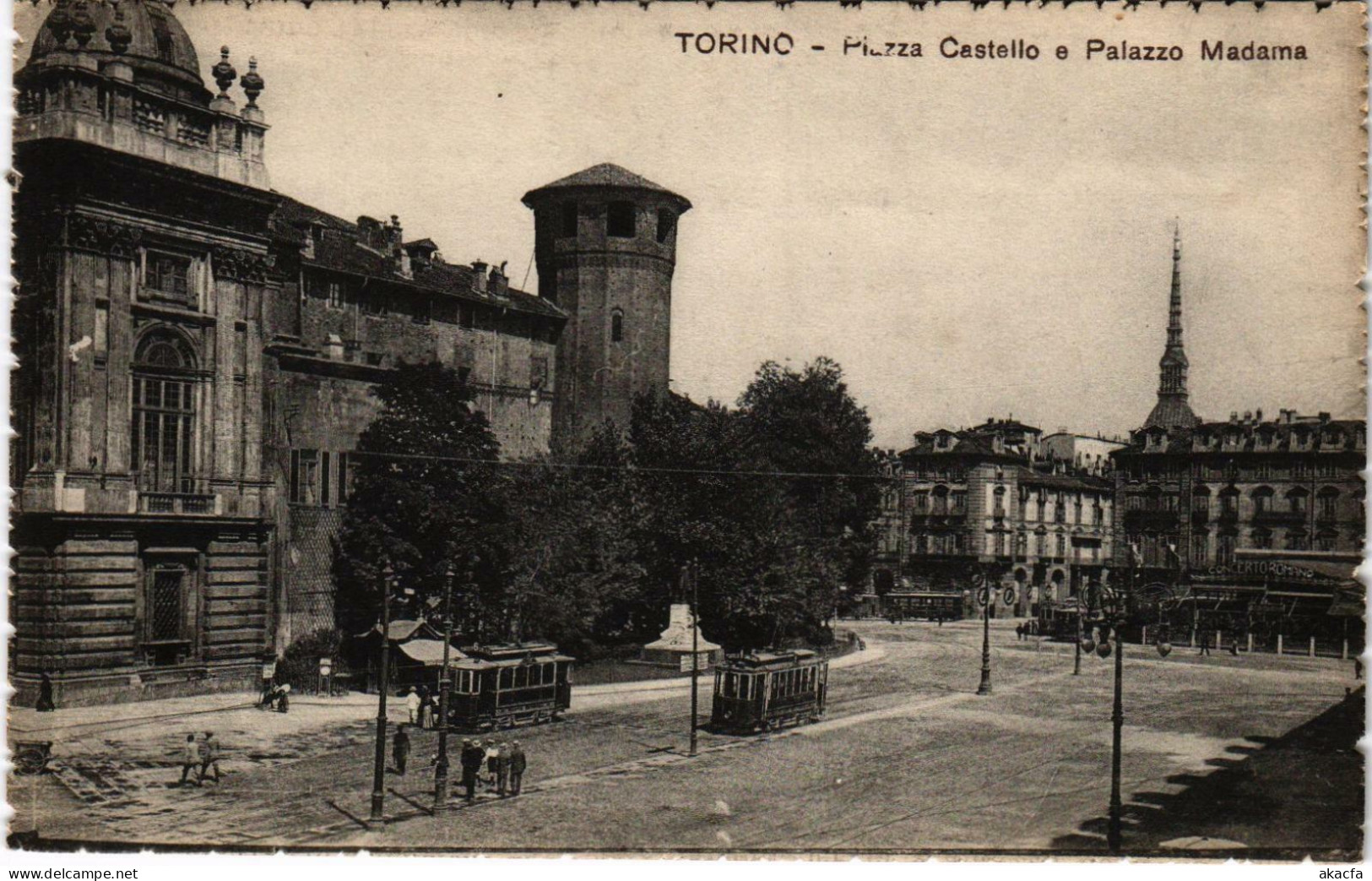 CPA Torino Piazza Castello E Palazzo Madama ITALY (800820) - Palazzo Madama