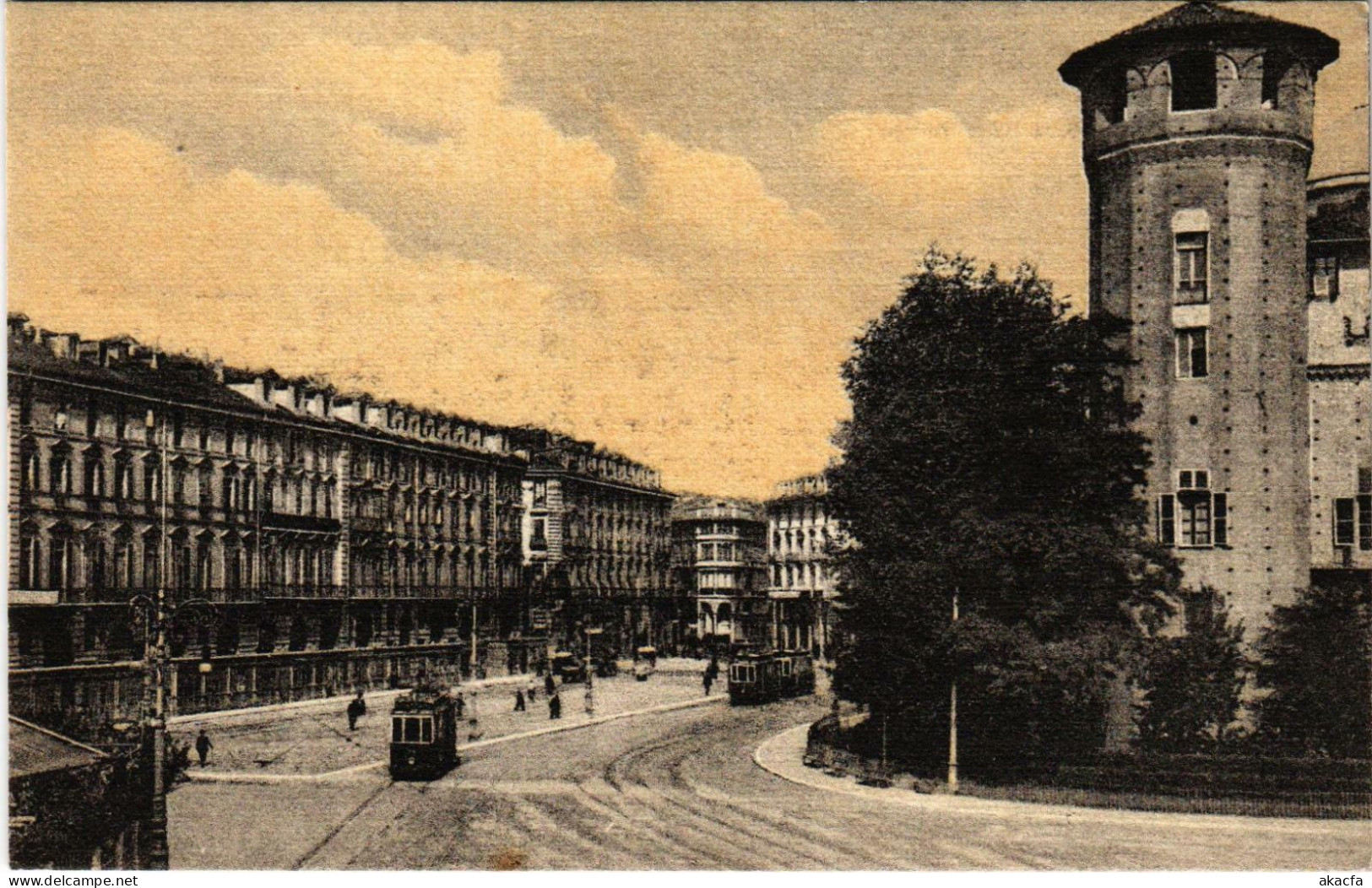 CPA Torino Piazza Castello Gran Hotel Europa ITALY (800832) - Colecciones & Lotes