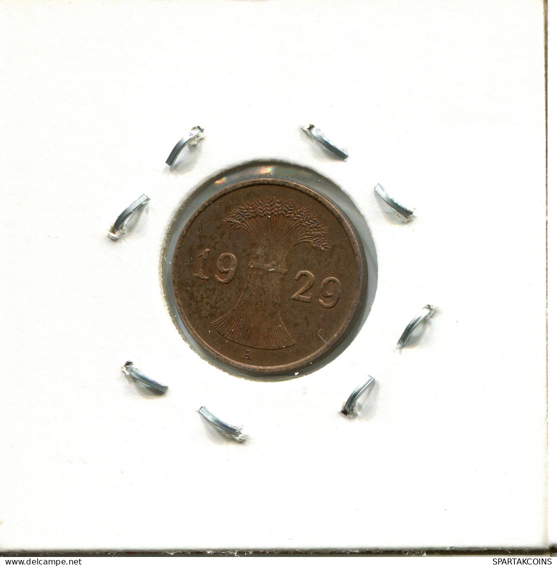 1 RENTENPFENNIG 1929 A ALEMANIA Moneda GERMANY #DA453.2.E - 1 Renten- & 1 Reichspfennig