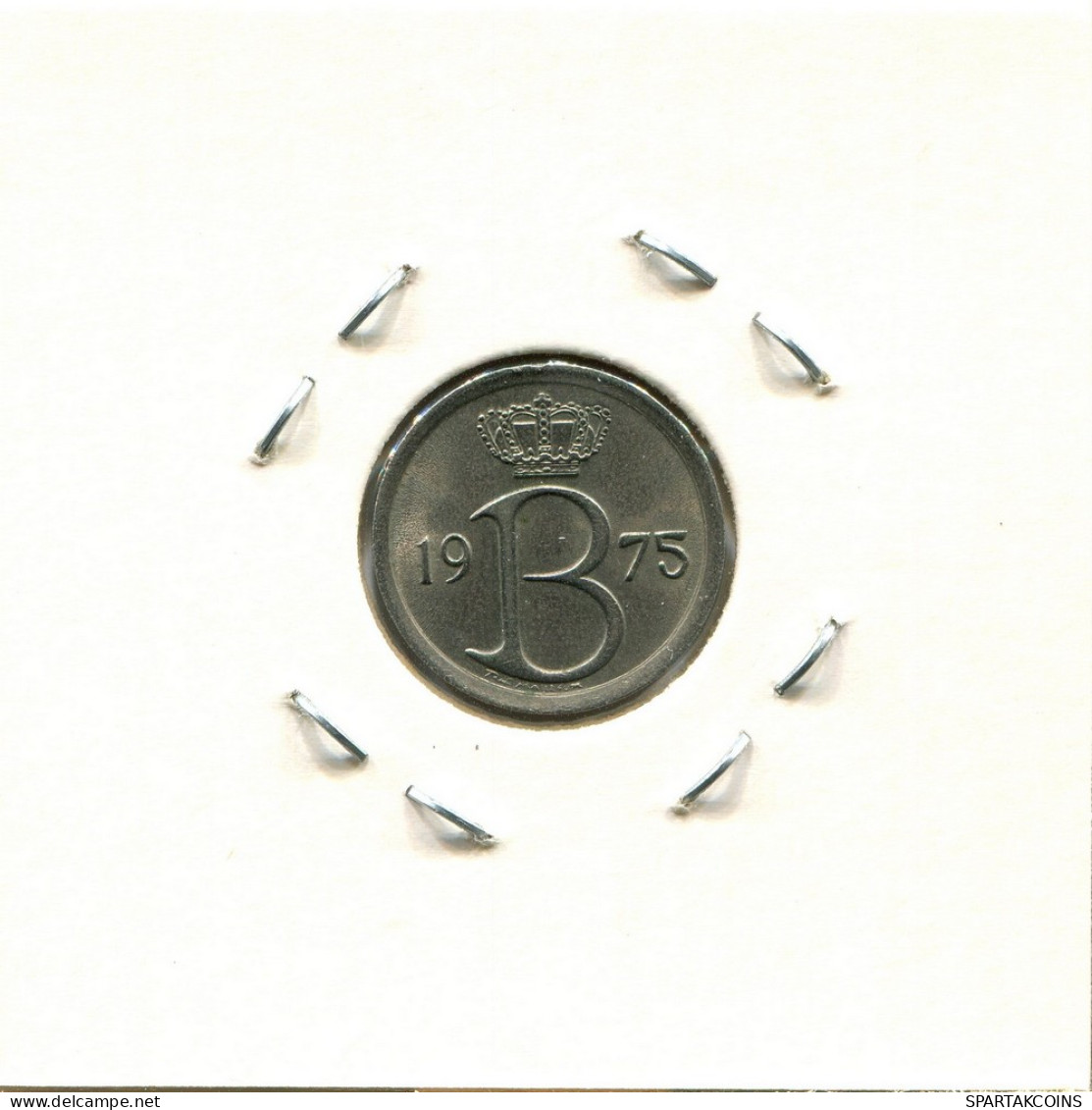 25 CENTIMES 1975 DUTCH Text BELGIUM Coin #BA343.U - 25 Cents