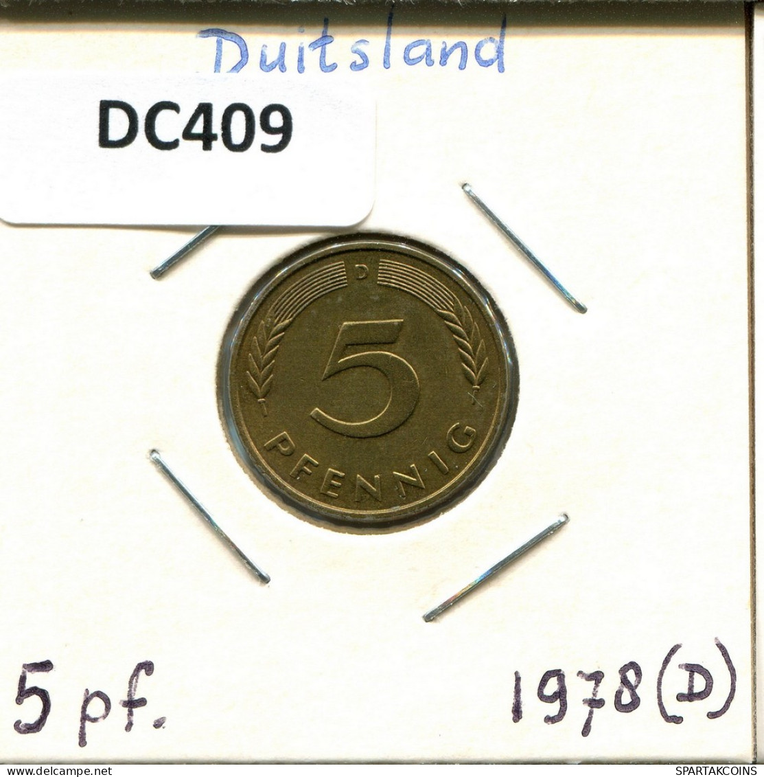 5 PFENNIG 1978 D BRD ALEMANIA Moneda GERMANY #DC409.E - 5 Pfennig