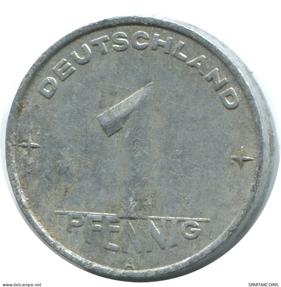 1 PFENNIG 1952 A DDR EAST DEUTSCHLAND Münze GERMANY #AD784.9.D - 1 Pfennig