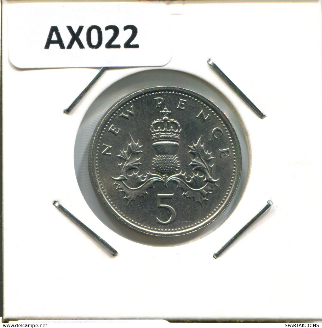 5 PENCE 1980 UK GBAN BRETAÑA GREAT BRITAIN Moneda #AX022.E - 5 Pence & 5 New Pence