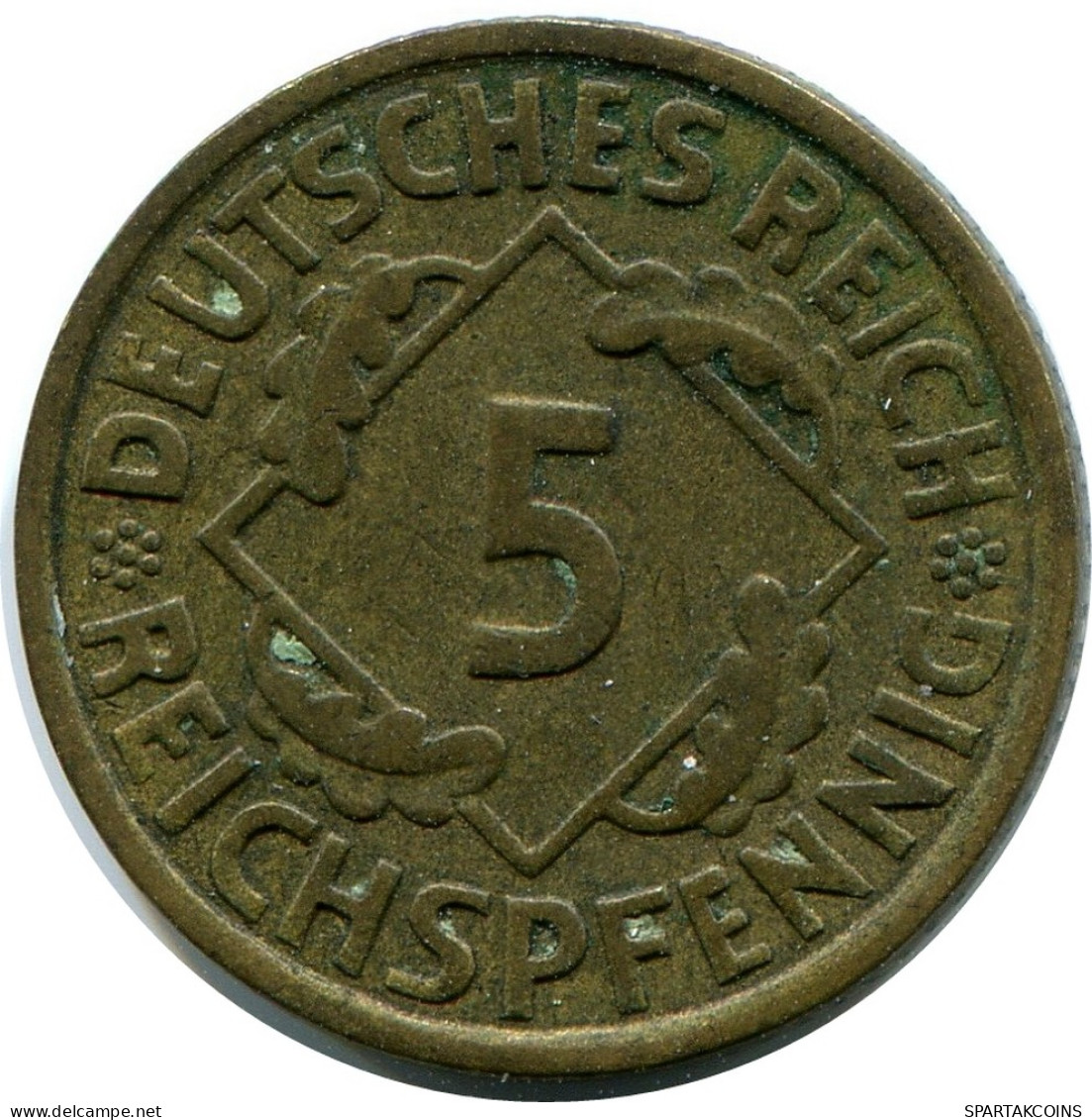 5 REICHSPFENNIG 1936 A GERMANY Coin #DB881.U - 5 Rentenpfennig & 5 Reichspfennig