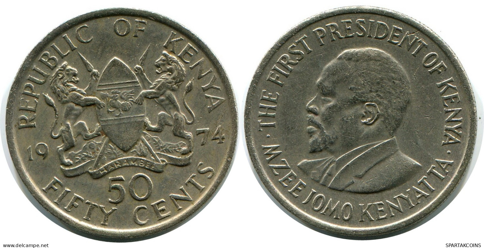 50 SHILLINGS 1974 KENYA Moneda #AZ201.E - Kenia