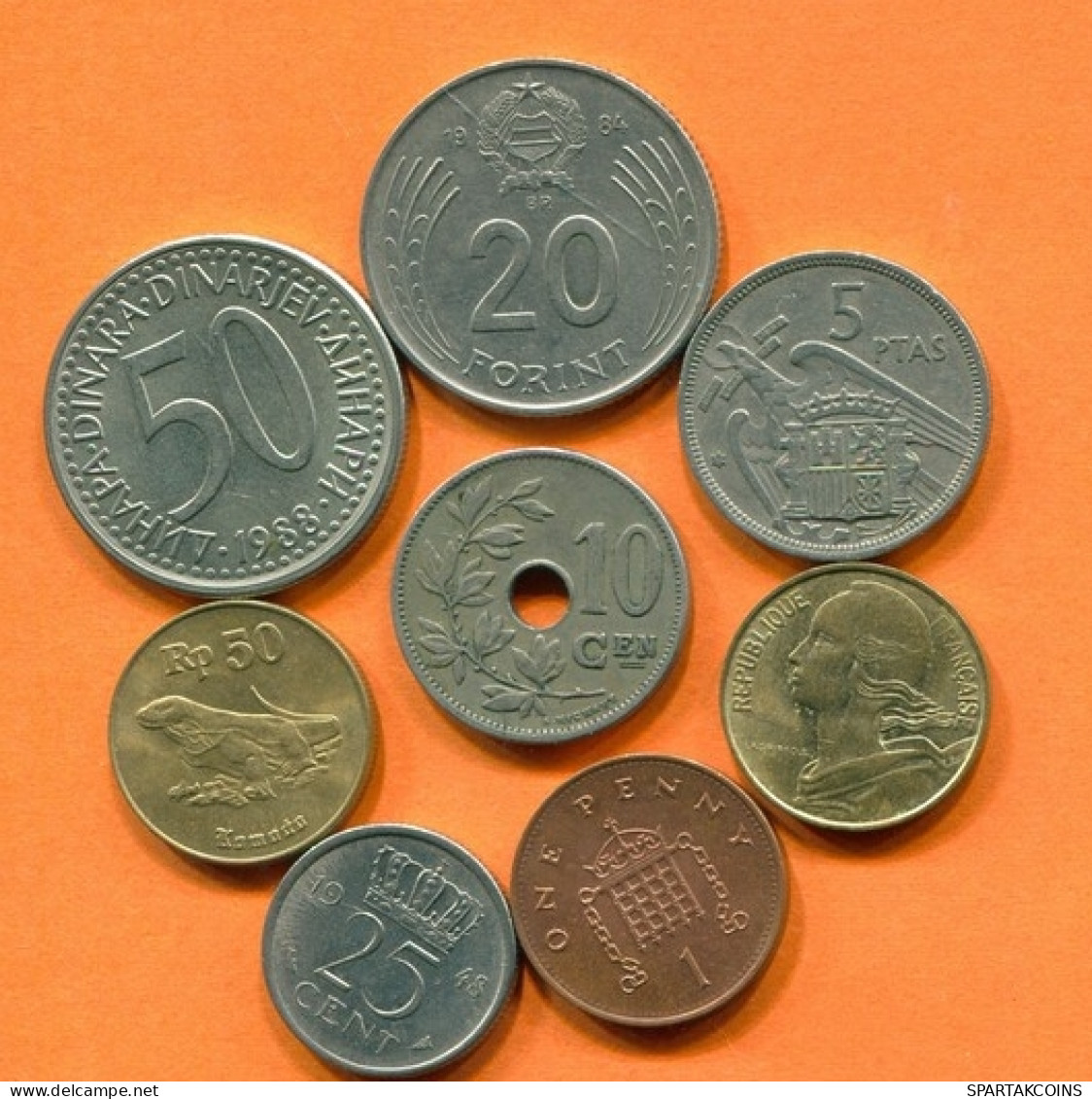 Collection MUNDO Moneda Lote Mixto Diferentes PAÍSES Y REGIONES #L10339.1.E - Kilowaar - Munten