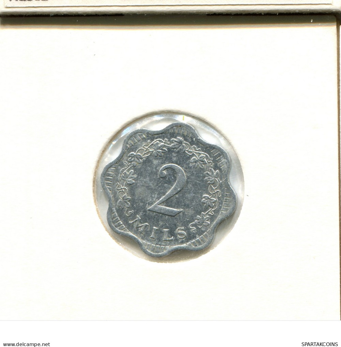 2 MILS 1972 MALTA Moneda #AS641.E - Malte