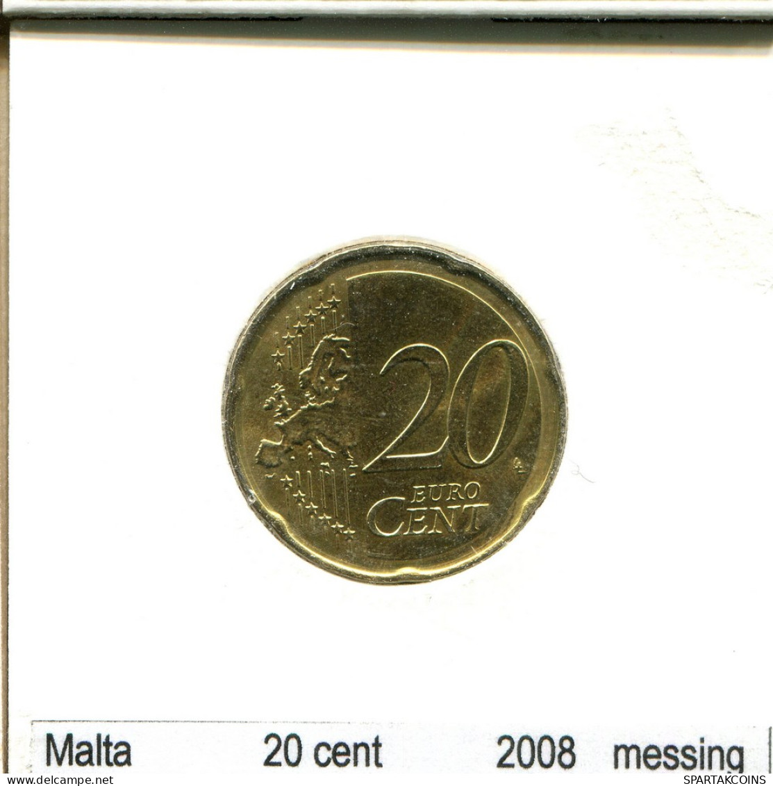 20 EURO CENTS 2008 MALTE MALTA Pièce #AS621.F - Malte