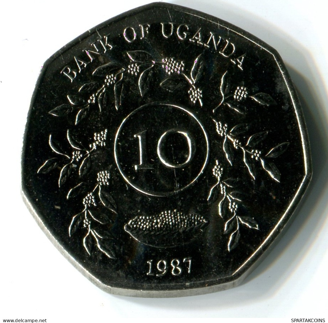 10 SHILLINGS 1987 UGANDA UNC Münze #W11115.D - Uganda